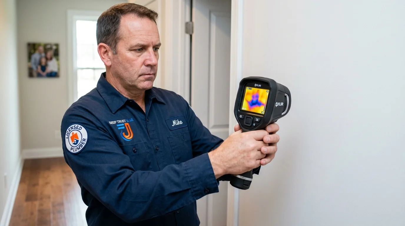 Thermal imaging leak detection by Johns Plumbing LLC in Antrim